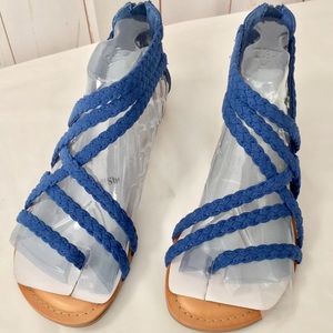 Carlos Santana Amara 2 Blue Strappy Sandals 6